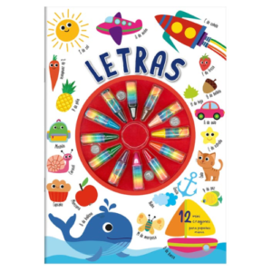 Libro Colorear + 12 Mini Crayones