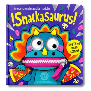 Snackasaurus — Libro con Cremalleras y Ojos Movibles
