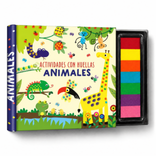 ANIMALES CON HUELLAS + ALMOHADILLAS CON TINTA