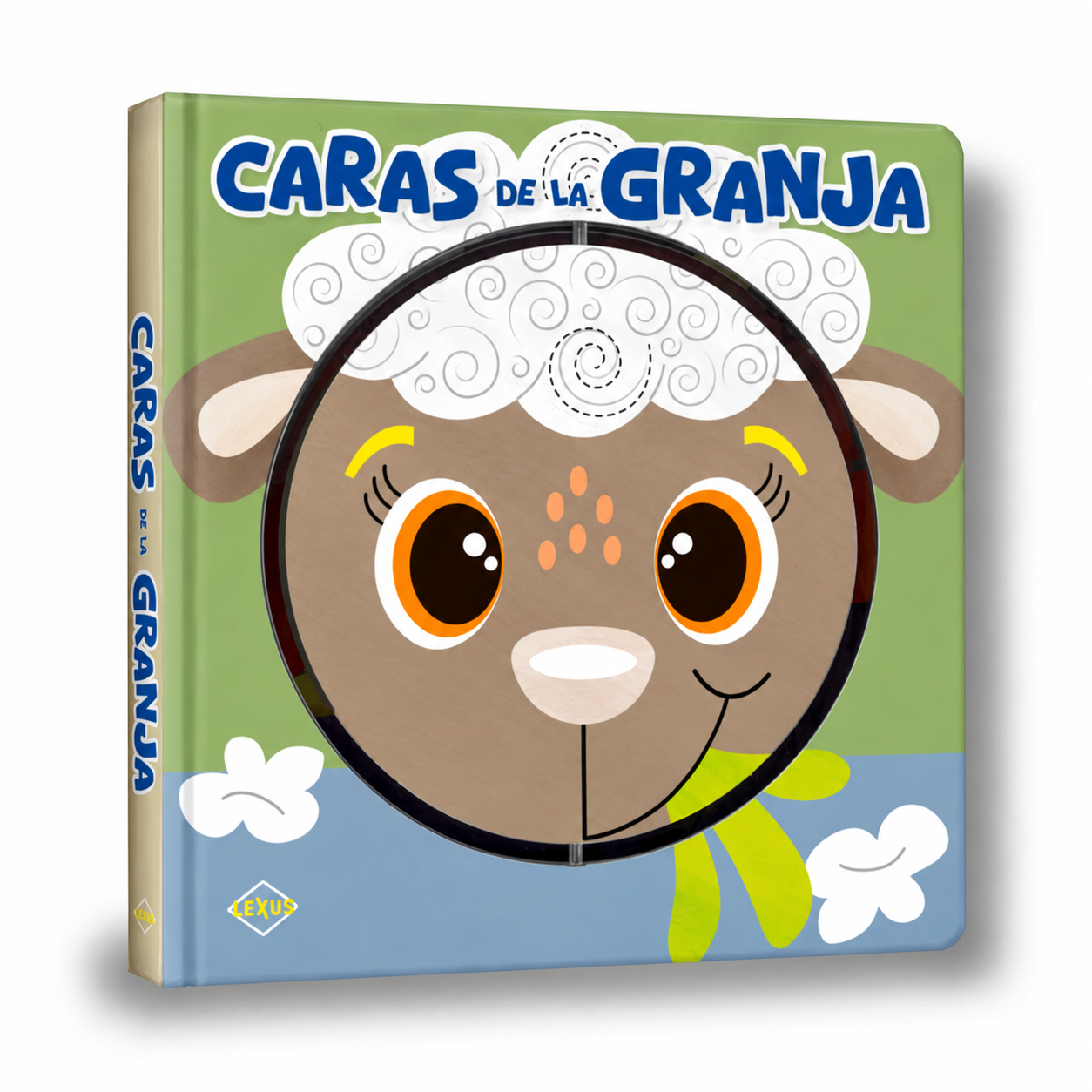 LIBROS GIRATORIOS, CARAS DE LA GRANJA TROQUELADO