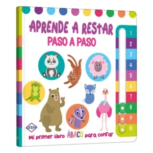 APRENDE A RESTAR PASO A PASO, MI PRIMER LIBRO ÁBACO PARA CONTAR – La Librería de Dylan